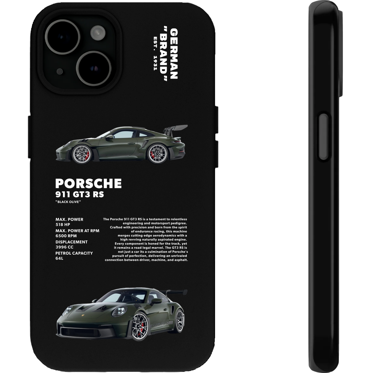 PORSCHE GT3 RS PHONE CASES - COBIK